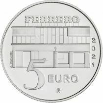 Italy Nutella - White version - 5 Euros Silver Colour ITALY 2021 - Italian Excellence