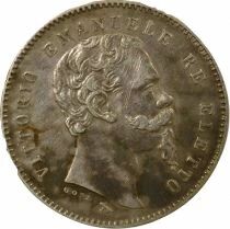 Italy Victor Emmanuel II - Silver Lira - 1860