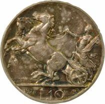 Italy Victor Emmanuel III - 10 Silver Lire - 1928 R Rome