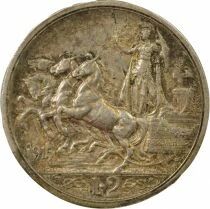 Italy Vittorio Emanuele III - 2 Silver Lira - 1915 R Rome