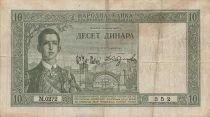 Iugoslavia 10 Dinara - Peter II - 1939 - P.35