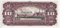 Iugoslavia 10 Dinara - Worker - Factory - 1965 - Serial DE - P.78a