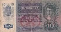 Iugoslavia 10 Kronen - Boy head - Coat of arms, stamp - P.6