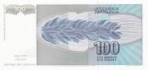 Iugoslavia 100 Dinara - 1992 - Replacement - P.112