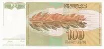 Iugoslavia 100 Dinara - Jeune woman - 1990 - Serial AB - P.105