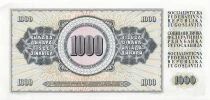 Iugoslavia 1000 Dinara - 1981 - Replacement - P.92d