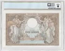 Iugoslavia 1000 Dinara 1931 - Queen Marie - PCGS AU 58
