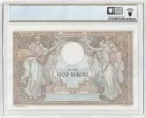 Iugoslavia 1000 Dinara 1931 - Queen Marie - PCGS AU 58