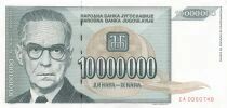 Iugoslavia 10000000 Dinara - 1993 - Replacement - P.122