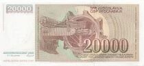Iugoslavia 20000 Dinara - 1987 - Replacement - P.95