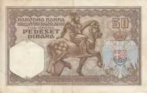 Iugoslavia 50 Dinara - Alexandre I - 01-12-1931 - Serial G.0635