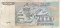 Iugoslavia 500 000 Dinara - Young man - Arms - 1993