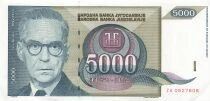 Iugoslavia 5000 Dinara - 1992 - Replacement - P.115