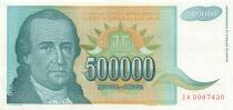 Iugoslavia 500000 Dinara - 1993 - Replacement - P.131