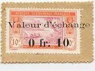 Ivory Coast 0.10 Franc Postage Stamp - 1920