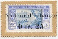 Ivory Coast 0.25 Franc Postage Stamp