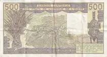 Ivory Coast 500 Francs - Old man and ox - Letter D (Mali) 1981 - Serial N.10 - P.405Db