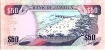 Jamaica 50 Dollars, Samuel Sharpe - Beach  - 1988