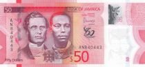 Jamaica 50 Dollars Paul Bogle - George Gordon - Polymer - 2022 - Serial AN