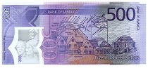 Jamaica 500 Dollars 60th anniversary of Independence - Samuel Sharpe- Polymer - 2022 Serial Ae