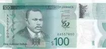Jamaika 100 Dollars Marcus Garvey - Polymer - 2022 - Serial AA