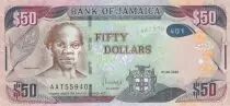 Jamaika 50 Dollars, Samuel Sharpe - Beach  - 2020 - Hybrid