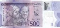 Jamaika 500 Dollars Nanny of the Maroons - Samuel Sharpe- Polymer - 2022 Serial AH