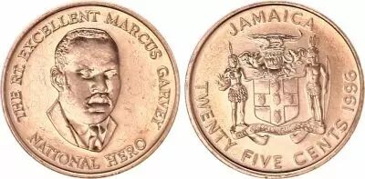 Jama�que 25 Cents - Marcus Garvey - 1996