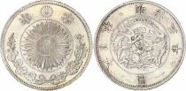 Japan 1 Yen - Dragon - Meiji Year 3 - 1870 - Silver