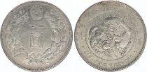 Japan 1 Yen Dragon  - 1891 Meiji 24 1er ex