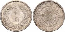 Japan 10 Sen - Radiant Sun - Taish? Year 6 - 1917 - Silver