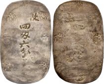 Japan 4 Momme 6 Fun - Akita (1863-1864)  - Silver