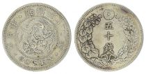 Japan 50 Sen, Flower- Dragon - 1899 YR. 32- First ex.