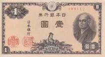 Jap�n 1 Yen - Cockerel - Ninomiya Sontoku - ND (1946) - P.85