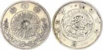 Japon 1 Yen - Dragon - Meiji An 3 - 1870 - Argent