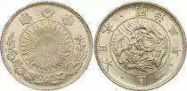 Japon 1 Yen Dragon  - 1870  Meiji An 3 - Argent