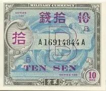 Jap&oacute;n 10 Sen Allied Military Currency