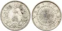 Jap&oacute;n 10 Sen Ere MTaisho 1915 - Year 4 - Silver