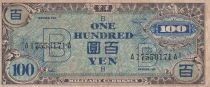 Jap&oacute;n 100 yens - Monnaie militaire alli&eacute;e  - 1945 - Lettre B