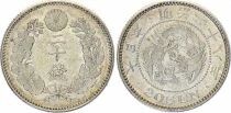 Japon 20 Sen - Dragon - Meiji An 28 - 1895 - Argent