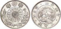 Japon 20 Sen - Dragon - Meiji An 4 - 1871 - Argent