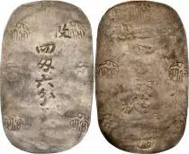 Japon 4 Momme 6 Fun - Akita (1863-1864) - Argent