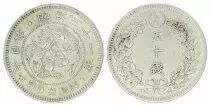 Jap&oacute;n 50 Sen, Flor- Dragon - 1898 YR. 31 - Segundo ej.