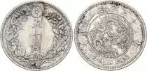 Jap&oacute;n 50 Sen Dragon - 1899 Meiji Year 32 - Silver