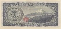 Jap&oacute;n 500 Yen - Tomomi Iwakura - Mount Fuji - ND (1951-1971) - YB series