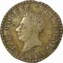 Jean Pierre Boyer - 50 Silver Centimes - Year 25