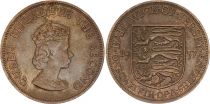 Jersey 1 Penny - Elizabeth II - 1957