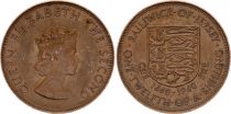 Jersey 1 Penny - Elizabeth II - 300th anniversary of the Accession of Charles II - 1960