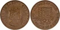 Jersey 1 Penny - Elizabeth II - 300th anniversary of the Accession of Charles II - 1960