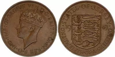 Jersey 1 Penny - George VI - Ann�es vari�es 1937-1947